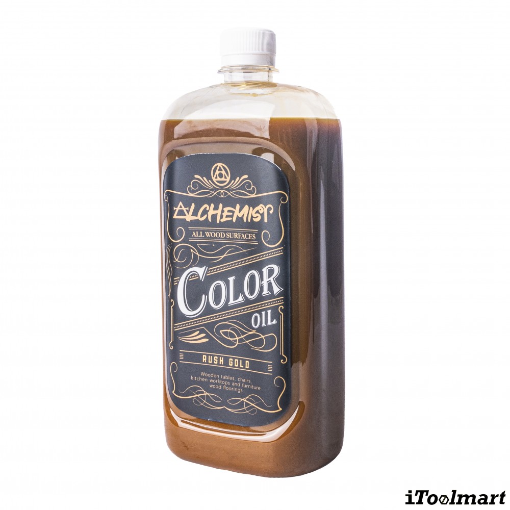 น้ำยารักษาเนื้อไม้ ALCHEMIST Rush Glod สี เหลืองทอง ขนาด 850 ML