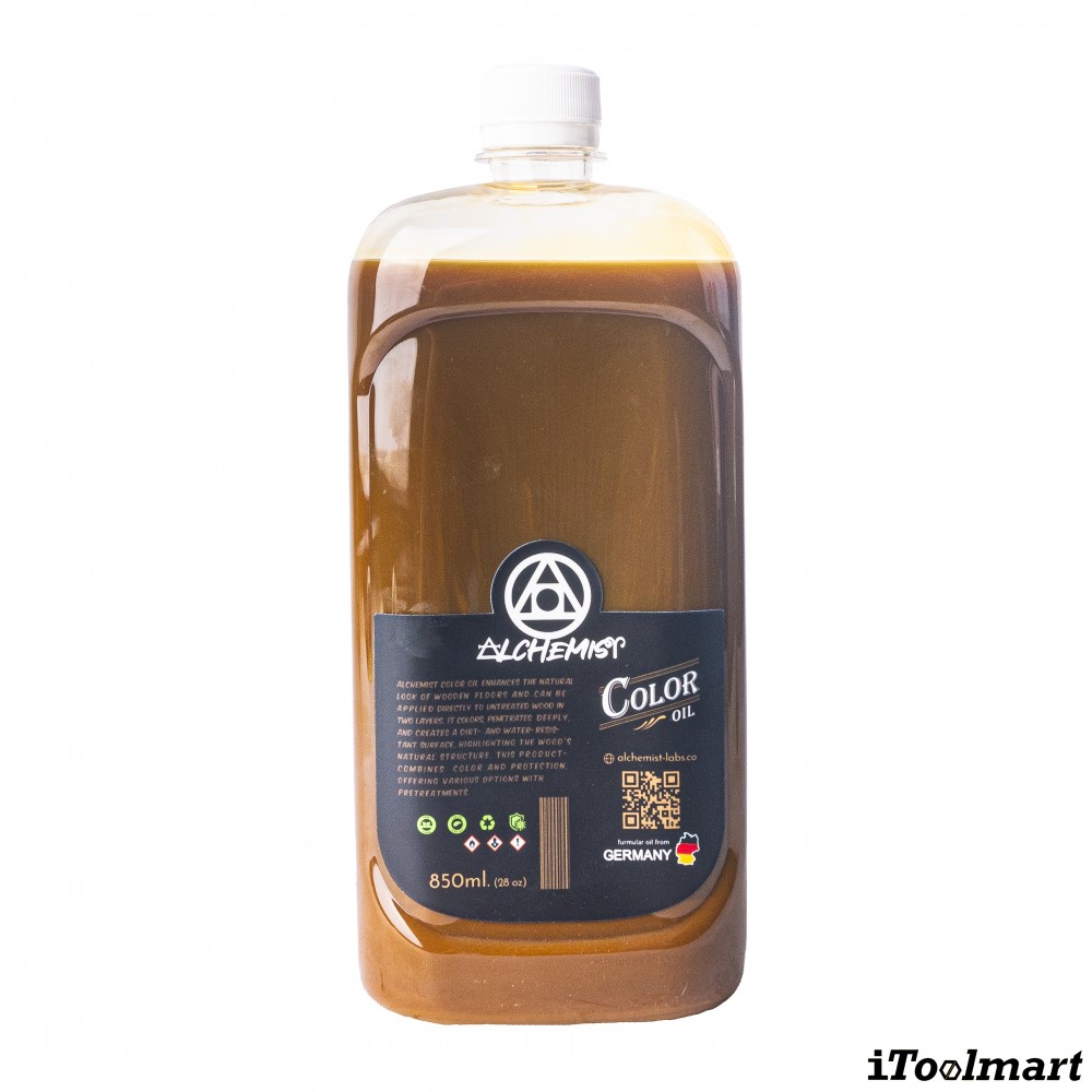 น้ำยารักษาเนื้อไม้ ALCHEMIST Rush Glod สี เหลืองทอง ขนาด 850 ML