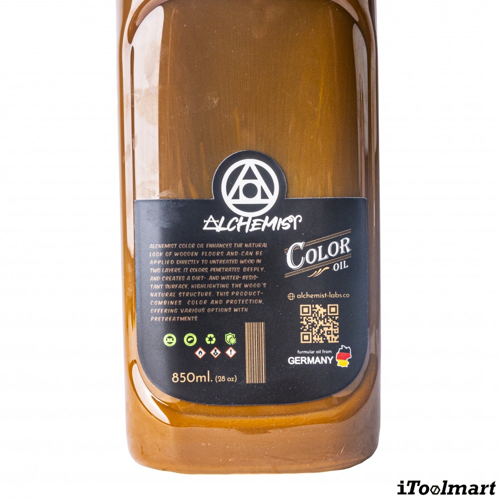 น้ำยารักษาเนื้อไม้ ALCHEMIST Rush Glod สี เหลืองทอง ขนาด 850 ML