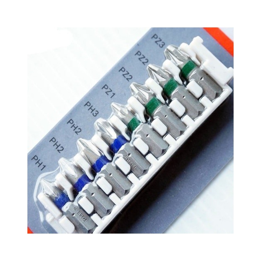 ชุดดอกไขควง BOSCH 2 608 522 413 Bita Pack PH  PZ ขนาด 25 มม   8ชิ้น 