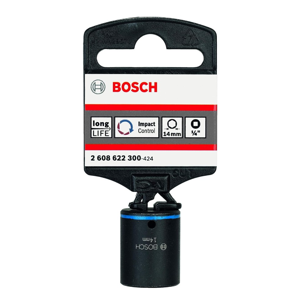 ลูกบล็อก BOSCH 2 608 622 300 ขนาด 14 mm  แกน 1 4 นิ้ว 