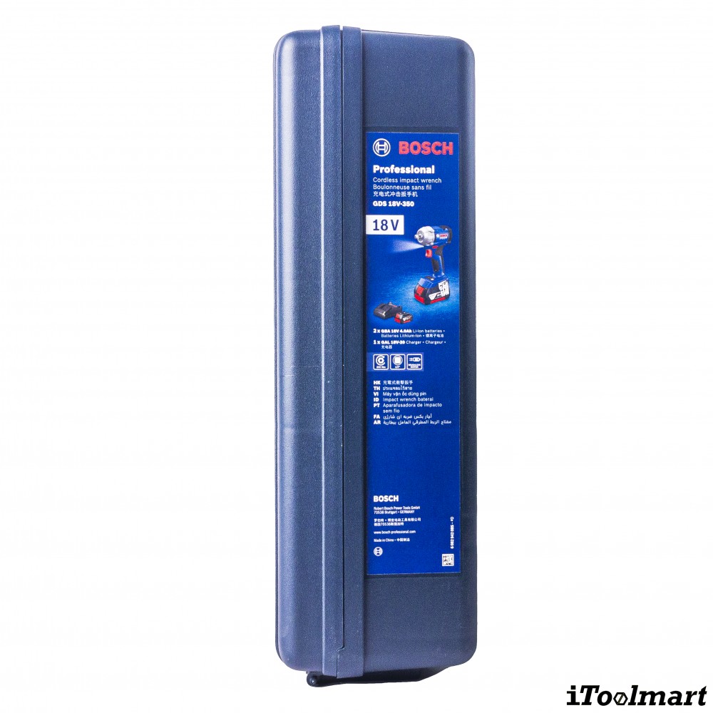 บล็อกกระแทกไร้สาย BOSCH GDS 18V 350 ขนาด 1 2 นิ้ว แรงบิด 350 นิวตันเมตร