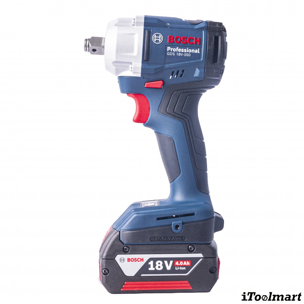 บล็อกกระแทกไร้สาย BOSCH GDS 18V 350 ขนาด 1 2 นิ้ว แรงบิด 350 นิวตันเมตร