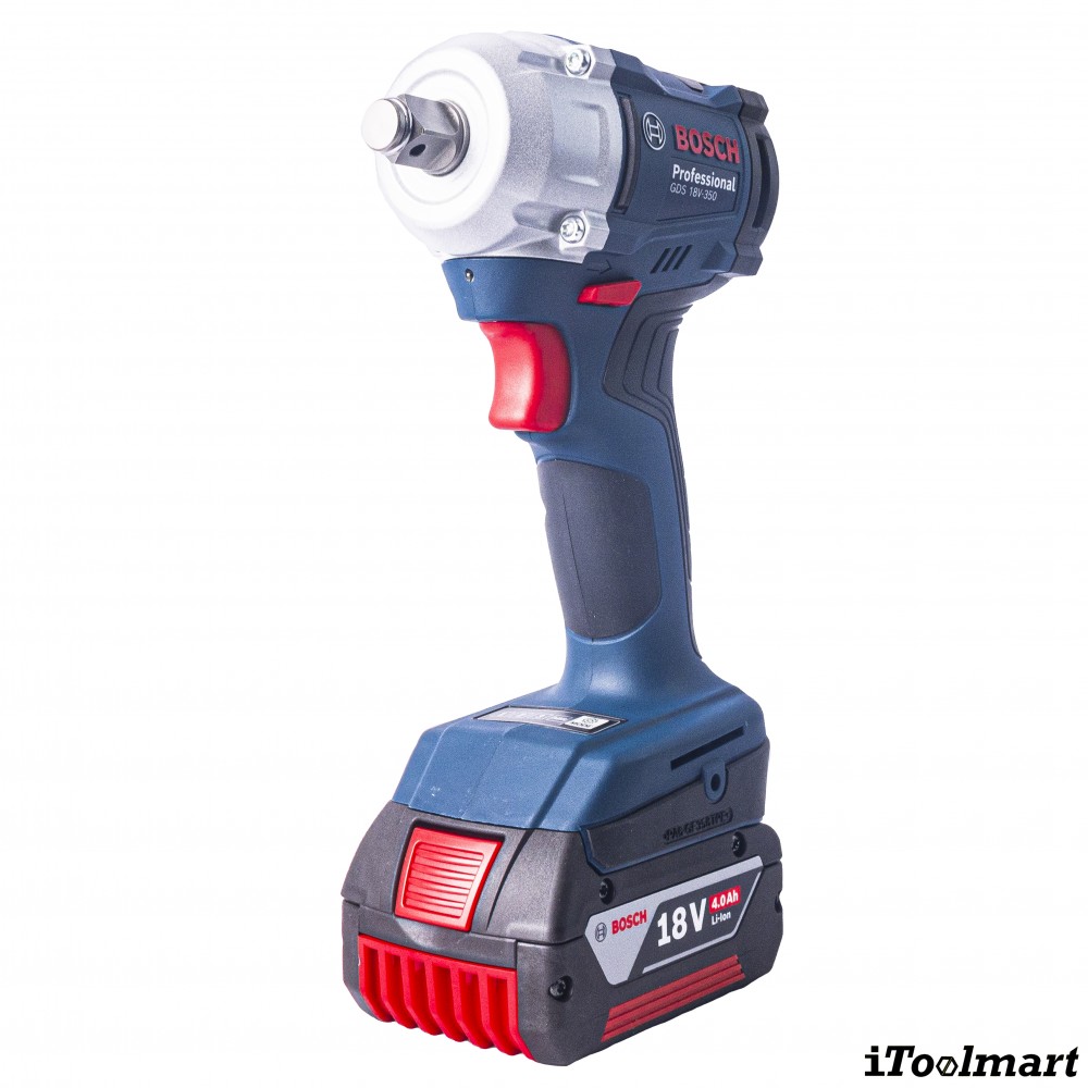 บล็อกกระแทกไร้สาย BOSCH GDS 18V 350 ขนาด 1 2 นิ้ว แรงบิด 350 นิวตันเมตร