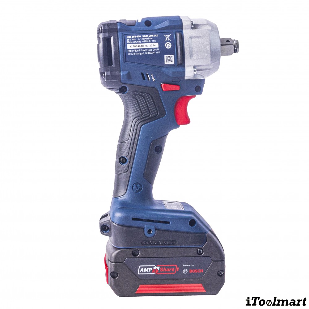 บล็อกกระแทกไร้สาย BOSCH GDS 18V 350 ขนาด 1 2 นิ้ว แรงบิด 350 นิวตันเมตร