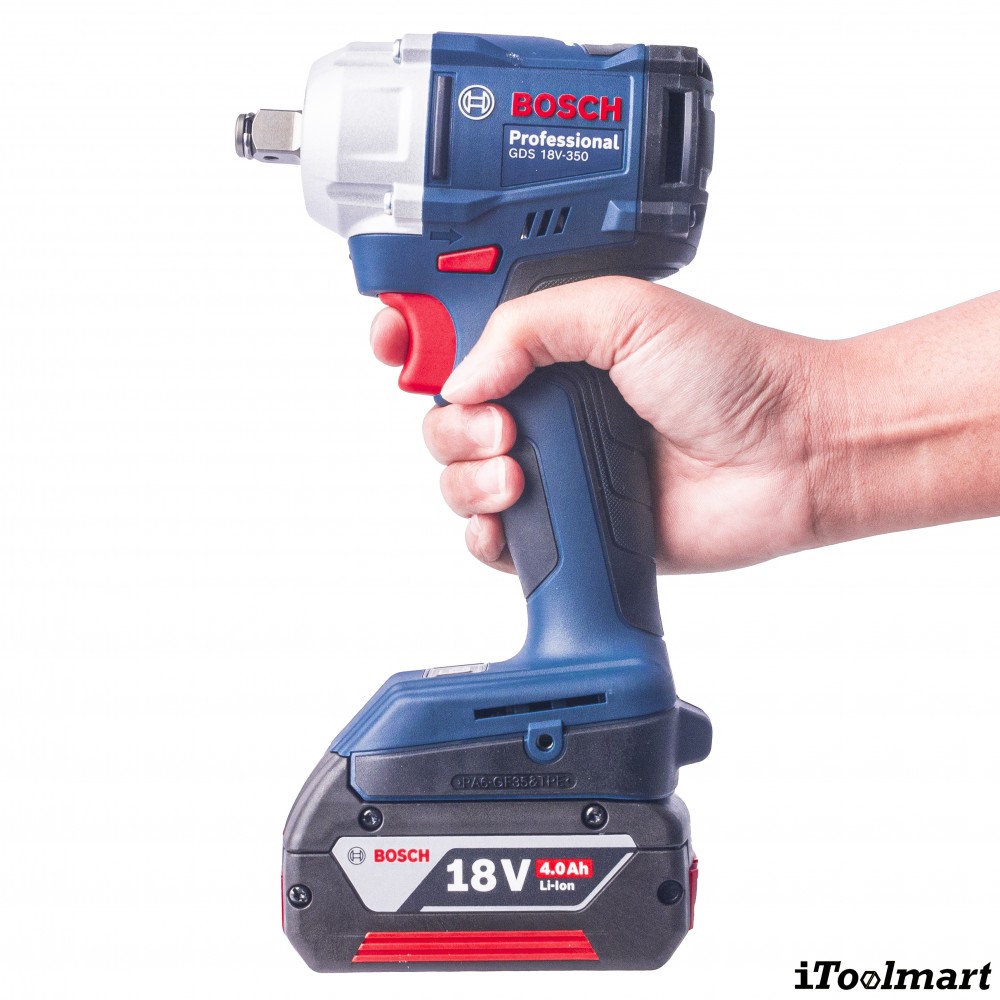 บล็อกกระแทกไร้สาย BOSCH GDS 18V 350 ขนาด 1 2 นิ้ว แรงบิด 350 นิวตันเมตร