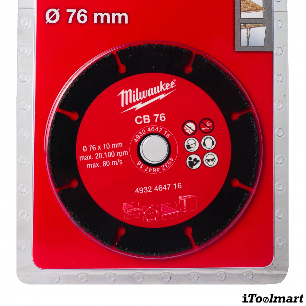 ใบตัดคาร์ไบท์ Milwaukee 4932 4647 16 ขนาด 3 นิ้ว