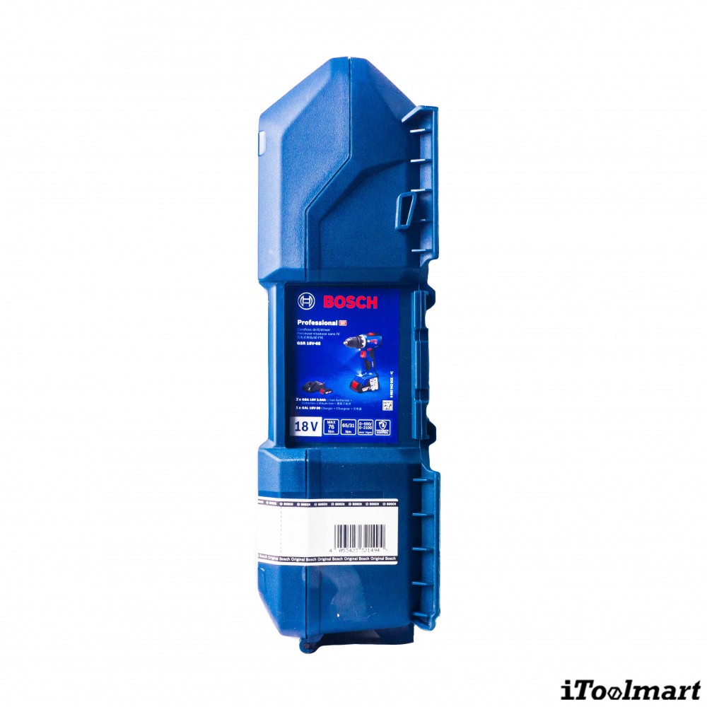 สว่านไร้สาย BOSCH GSR 18V 65 Professional พร้อมแบตเตอรี่และแท่นชาร์จ