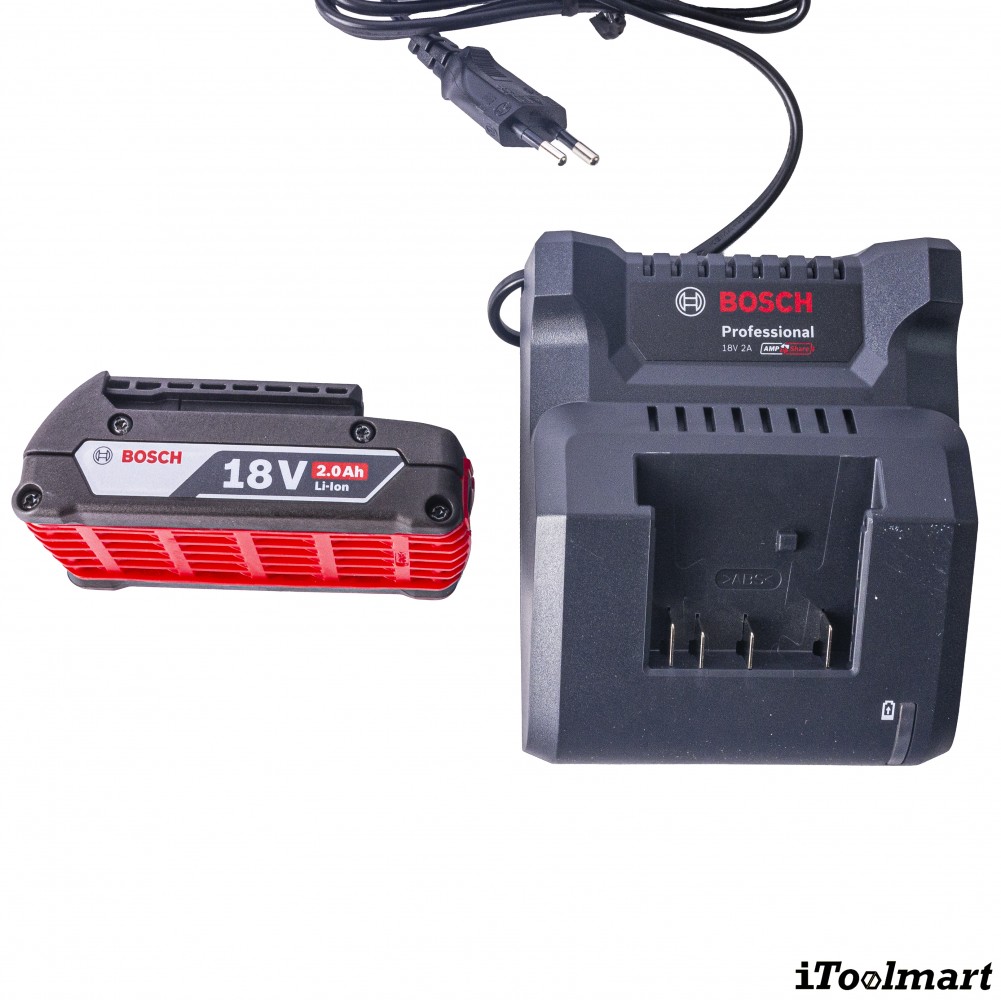 สว่านไร้สาย BOSCH GSR 18V 65 Professional พร้อมแบตเตอรี่และแท่นชาร์จ