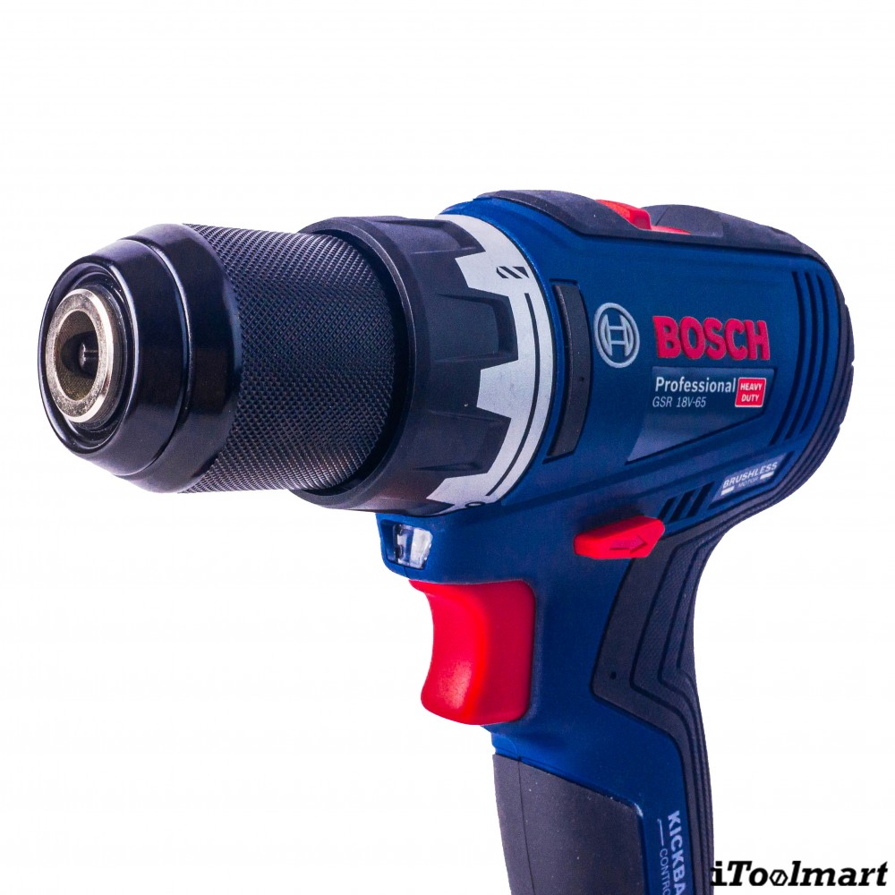 สว่านไร้สาย BOSCH GSR 18V 65 Professional พร้อมแบตเตอรี่และแท่นชาร์จ