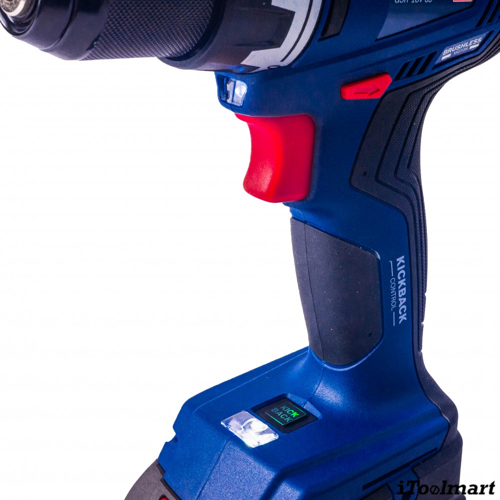 สว่านไร้สาย BOSCH GSR 18V 65 Professional พร้อมแบตเตอรี่และแท่นชาร์จ