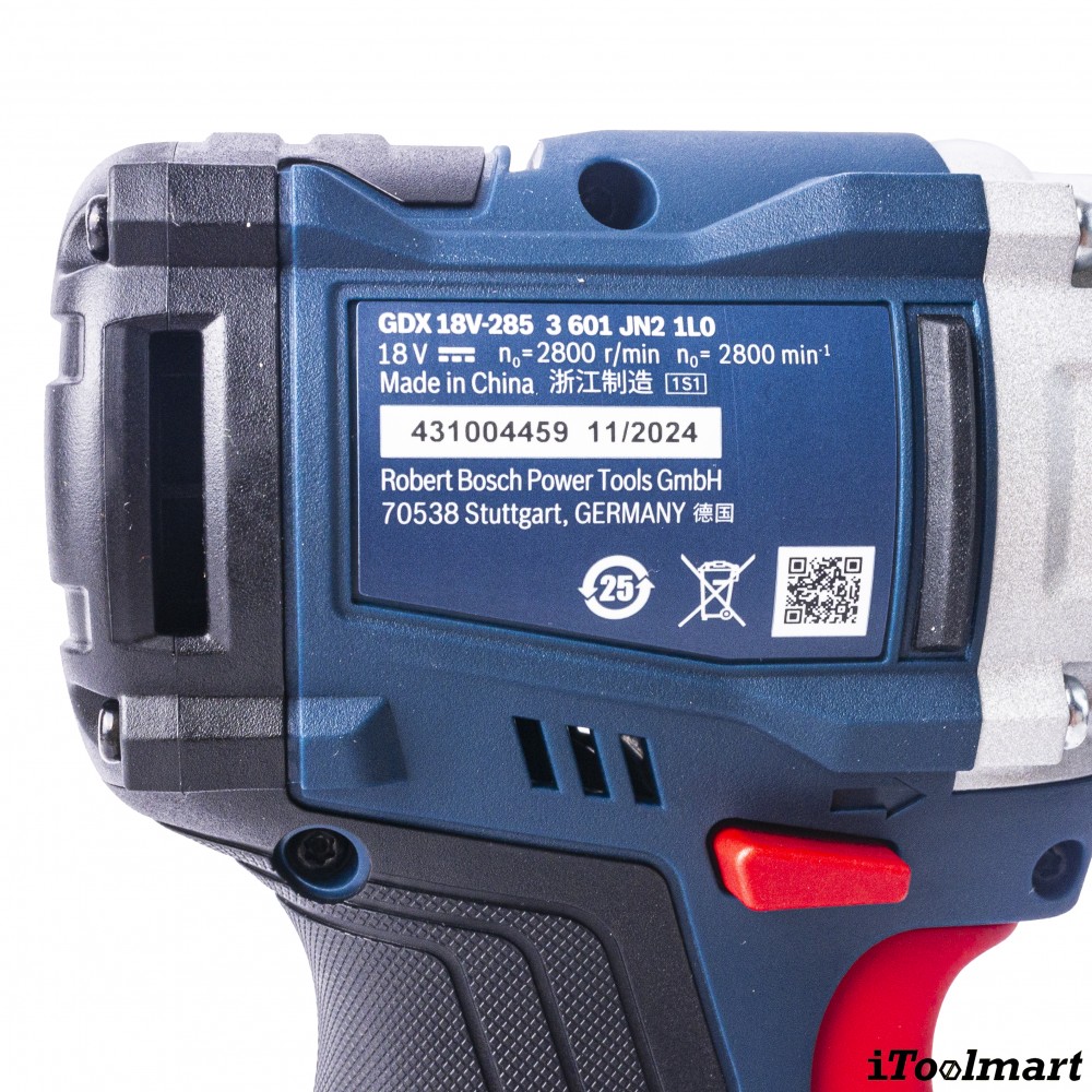 บล็อกกระแทกไร้สาย BOSCH GDX 18V 285 18V 