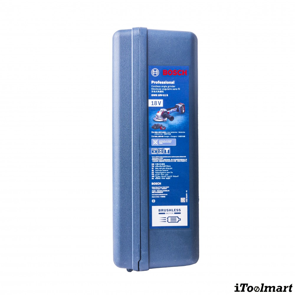 เครื่องเจียรไร้สาย BOSCH GWS 18V 11 S Professional ขนาด 4 นิ้ว 