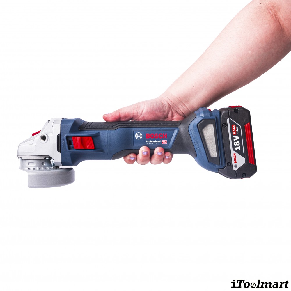 เครื่องเจียรไร้สาย BOSCH GWS 18V 11 S Professional ขนาด 4 นิ้ว 