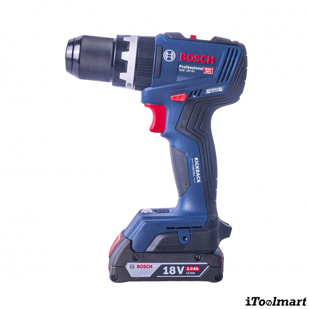 สว่านกระแทกไร้สาย BOSCH GSB 18V 65 Professional