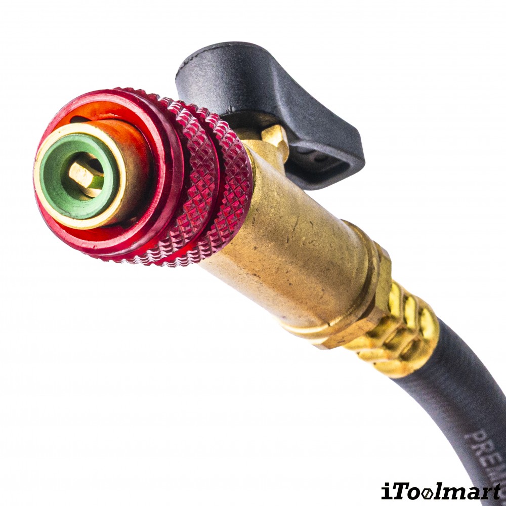 สายชาร์จน้ำยาแอร์ แบบมีบอลวาล์ว TASCO BLACK TB140SM HBV ความยาว 150 ซม  สำหรับน้ำยา R32  R410A