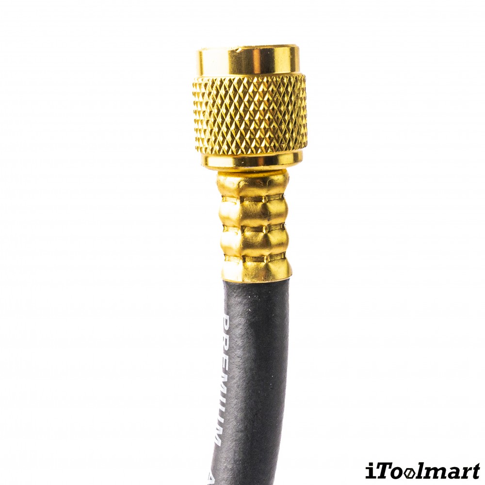 สายชาร์จน้ำยาแอร์ แบบมีบอลวาล์ว TASCO BLACK TB140SM HBV ความยาว 150 ซม  สำหรับน้ำยา R32  R410A