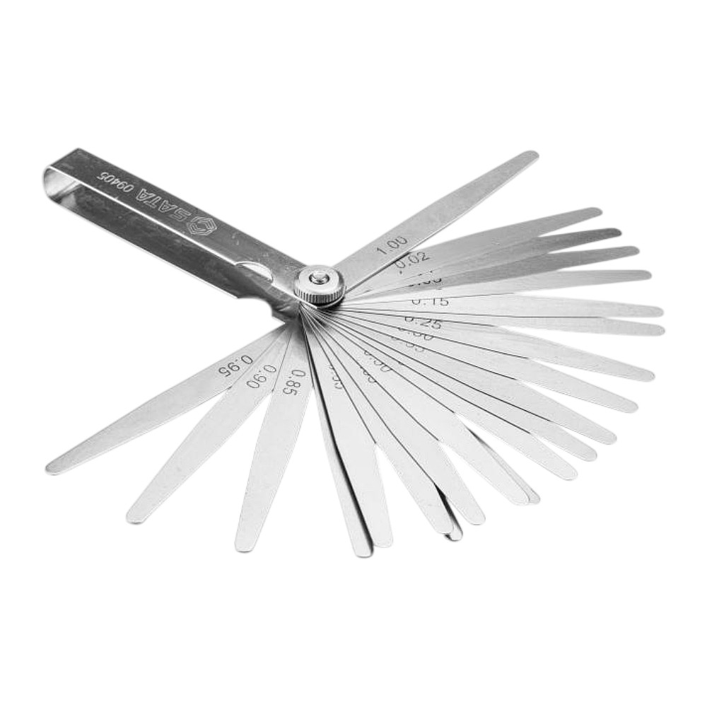 ฟิลเลอร์เกจ 23 ชิ้น SATA 09405 Feeler Gauge Set 0.02-1.00 mm