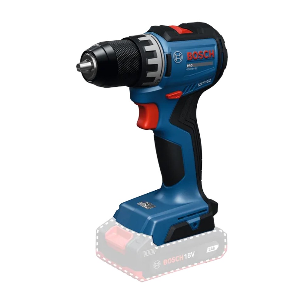 สว่านไร้สาย BOSCH PRO GSR18V-52 Cordless Drill Driver 18V&nbsp;มอเตอร์ไร้แปรงถ่าน (ตัวเปล่า)