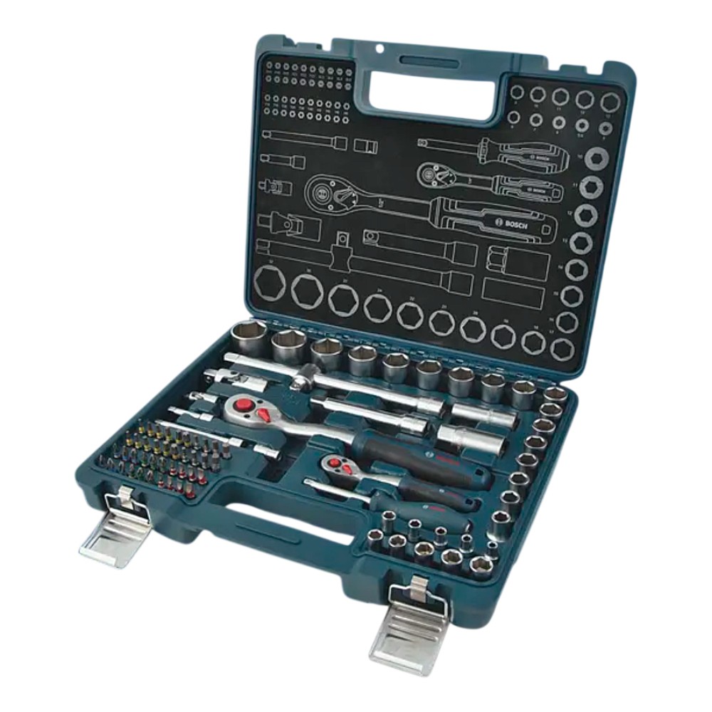 ชุดประแจด้ามฟรี BOSCH Ratchet Set 1 600 A03 AD0 (80 ชิ้น)