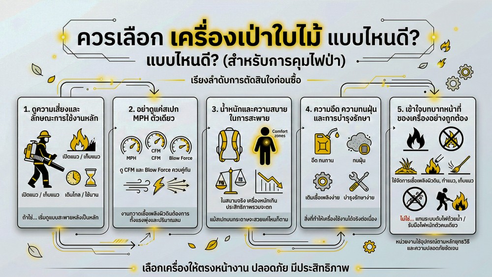 เลือก เครื่องเป่าใบไม้ ยังไง ถ้าจะเอาไปใช้ในงานดับไฟป่า เลือก เครื่องเป่าใบไม้ ยังไง ถ้าจะเอาไปใช้ในงานดับไฟป่า