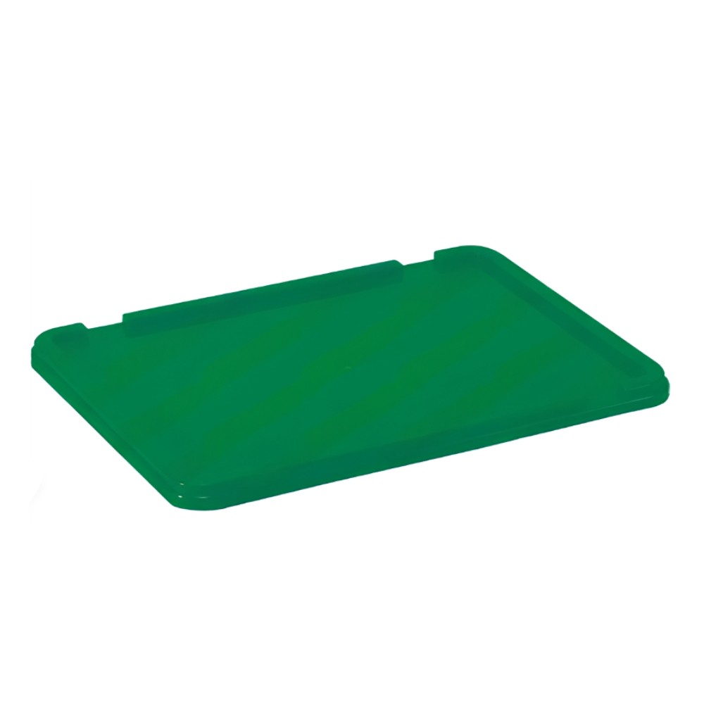 ฝาลังพลาสติกทึบ JBJ 2555L สีเขียว ขนาด 440 x 330 x 23 มม 