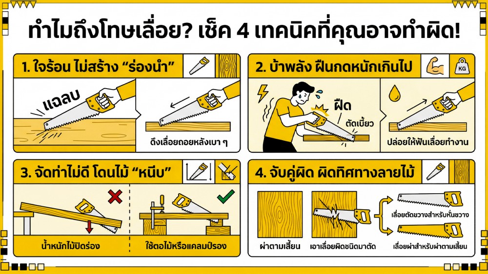 เลื่อย ไม่ใช่แค่เอาไว้ตัด ความลับที่หลายคนไม่รู้
