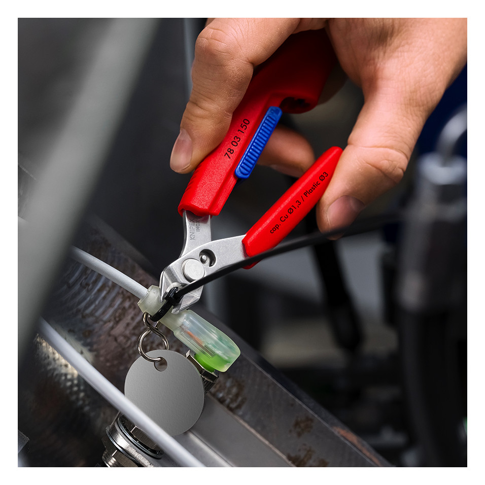 คีมตัด KNIPEX 78 03 150 V01 Slim Knips พร้อมซองคาดเอว