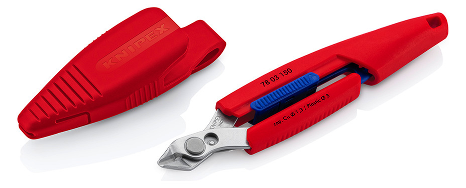 คีมตัด KNIPEX 78 03 150 V01 Slim Knips พร้อมซองคาดเอว
