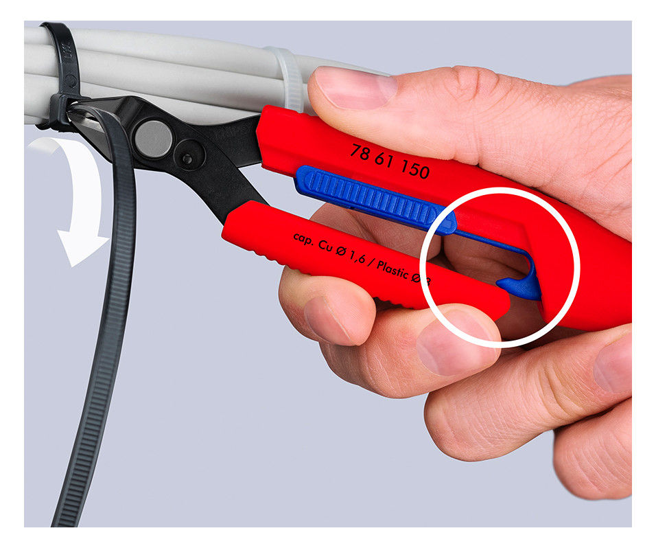คีมตัด KNIPEX 78 61 150 V01 Slim Knips พร้อมซองใส่