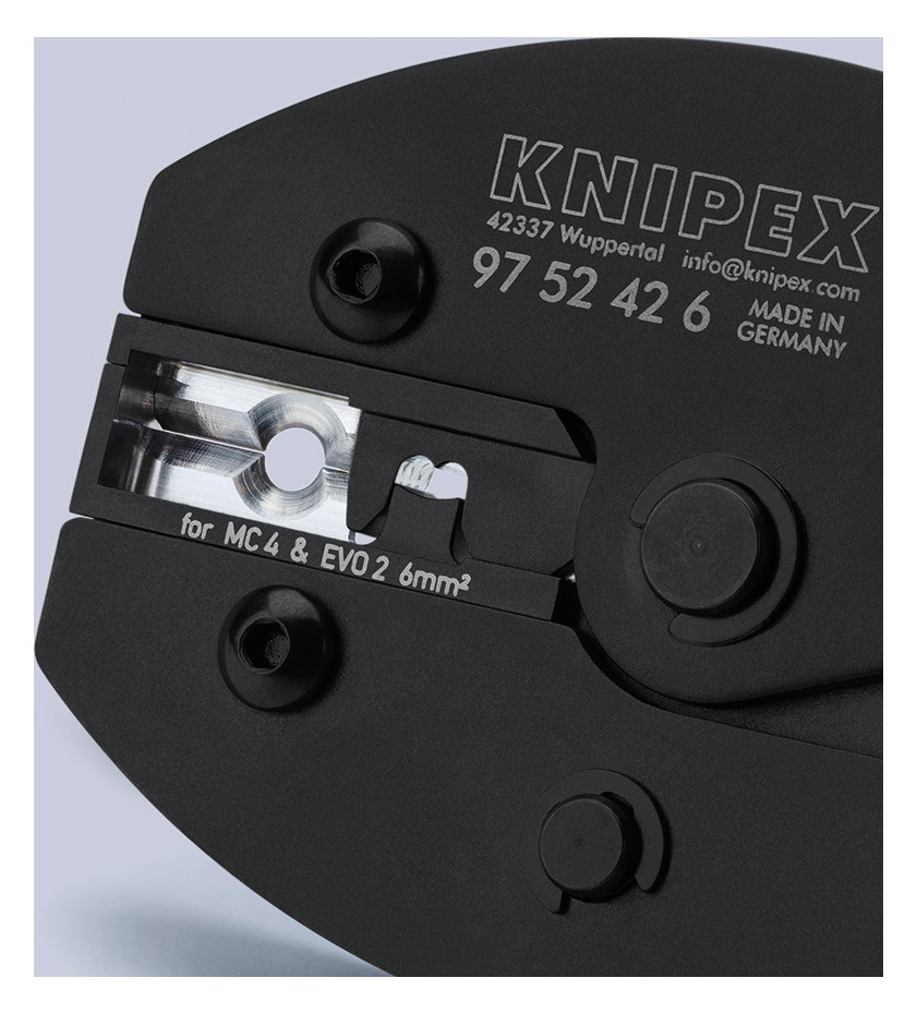 คีมย้ำสายไฟ KNIPEX 97 52 42 6 PreciForce ขนาด 6 มม  MC4 E