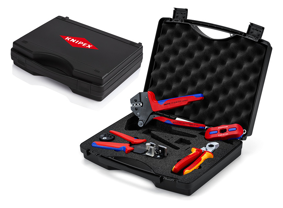 กล่องเครื่องมือ KNIPEX 97 91 04 V03 PV MC4 MC4 EVO2 สำหรับเครื่องไฟฟ้า