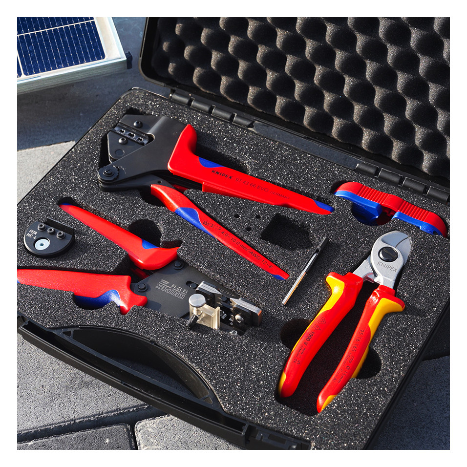 กล่องเครื่องมือ KNIPEX 97 91 04 V03 PV MC4 MC4 EVO2 สำหรับเครื่องไฟฟ้า