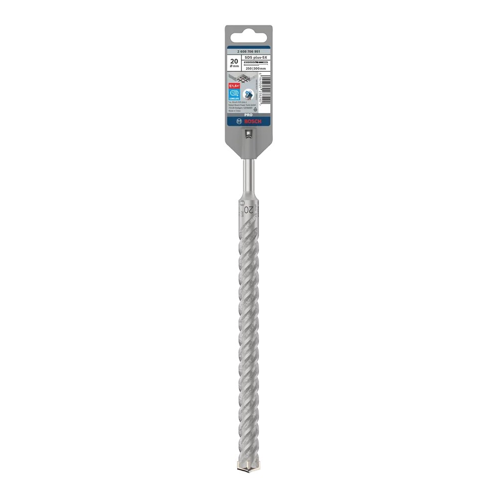 ดอกสว่าน BOSCH SDS plus 5X 2 608 706 951 เจาะกระแทก ขนาด 20x250x300 mm 