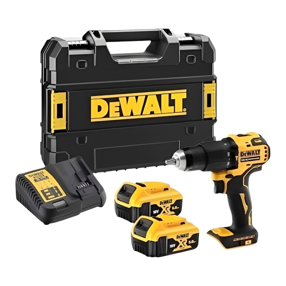 ชุดสว่านกระแทกไร้สาย DEWALT DCD709P2T B1 20V MAX พร้อมแบตเตอรี่ 3 5 Ah
