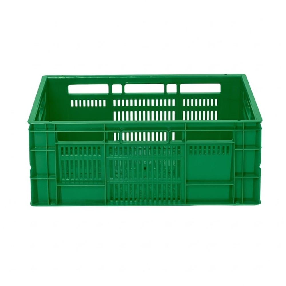 ลังท็อปใหญ่ JBJ 2561 เกรด A ห้องเย็น HDPE สีเขียว ขนาด 605 x 400 x 230 มม 