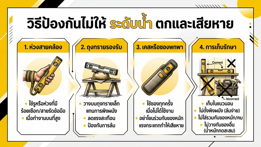 ระดับน้ำ ตกพื้นแล้ว ยังใช้ได้อยู่ไหม เช็คยังไง ระดับน้ำ ตกพื้นแล้ว ยังใช้ได้อยู่ไหม เช็คยังไง