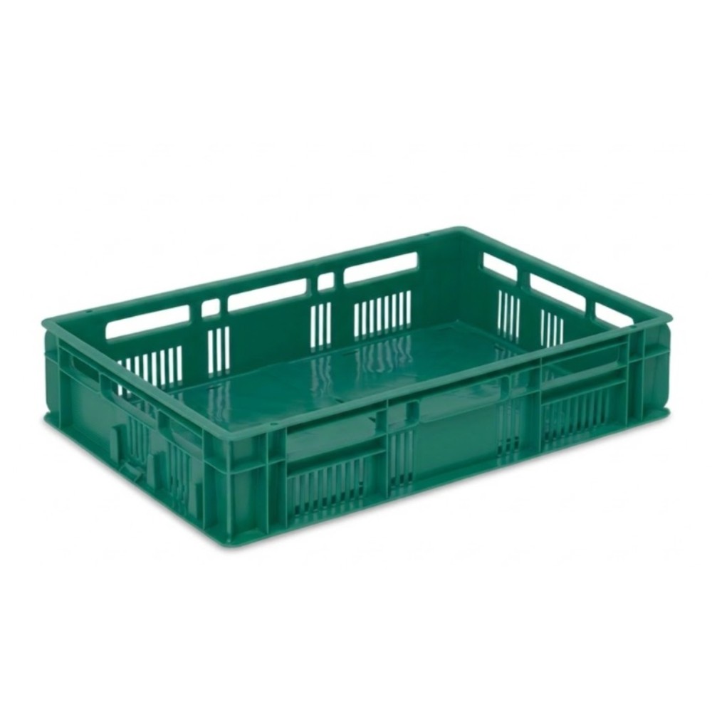 ลังท็อปเล็ก JBJ 2561 1 เกรด A ห้องเย็น HDPE สีเขียว ขนาด 605 x 395 x 130 มม 