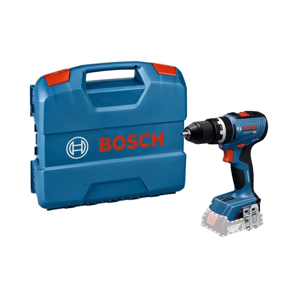 สว่านกระแทกไร้สาย BOSCH PRO GSB 18V-65 18V แรงบิดสูงสุด 65 Nm ขนาดหัวจับดอก 13 มม. (ตัวเปล่า)