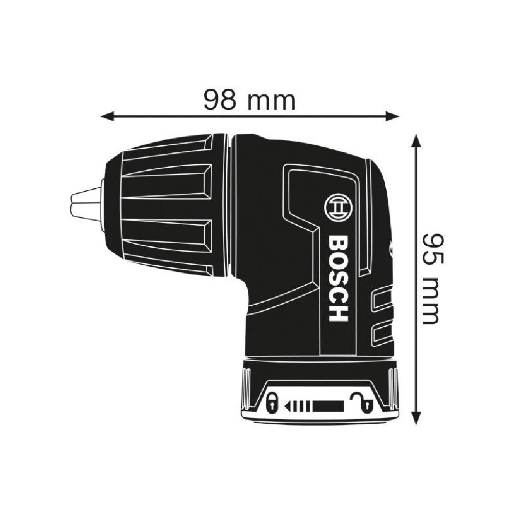 หัวงอ อะแดปเตอร์ FlexiClick BOSCH PRO GFA 18-WB