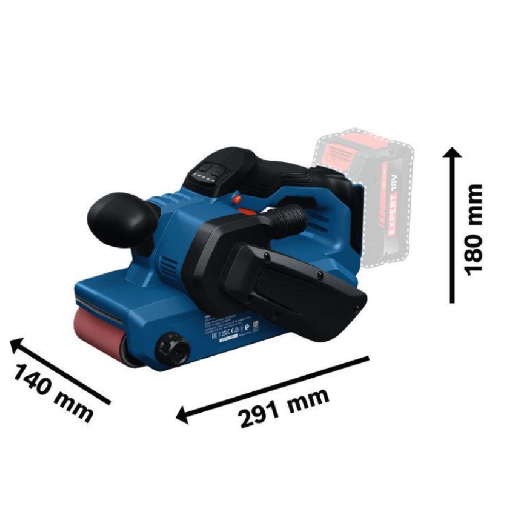 เครื่องขัดสายพาน BOSCH 06012C2080 18V ขนาด 3 นิ้ว