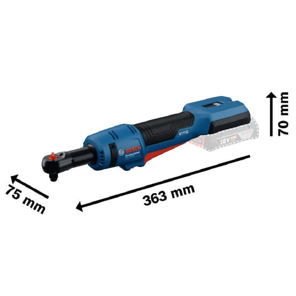 ประแจบล็อกด้ามฟรี BOSCH 06019N80K2 18V