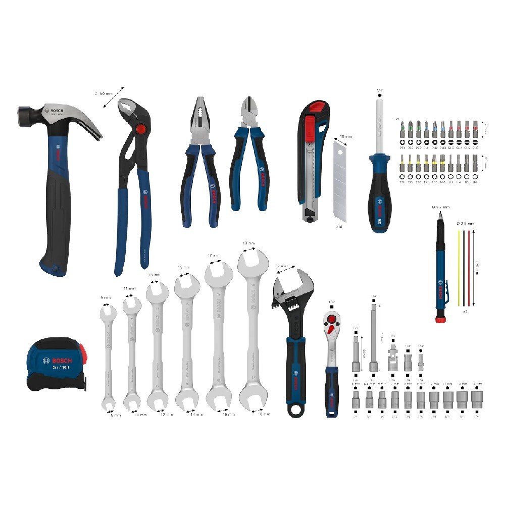 ชุดเครื่องมือช่าง 65 ชิ้น BOSCH 1600A03AL2