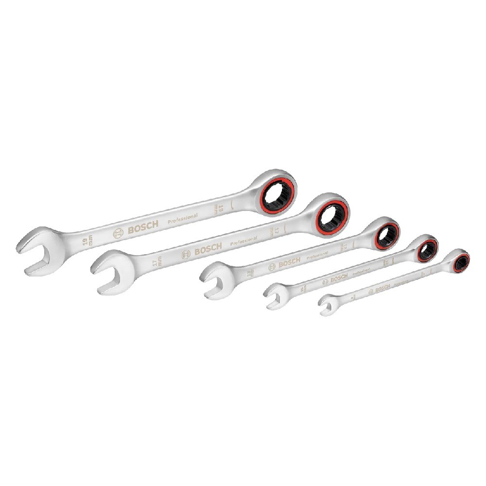 ชุดประแจแหวน ปากตาย BOSCH 1 600 A02 Z3D  5 ชิ้น ขนาด 8 19 มม 