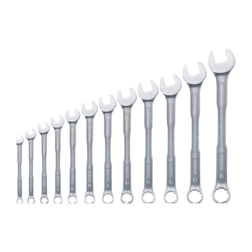 ชุดประแจแหวนข้างปากตาย BOSCH 1 600 A03 AH4 12 ชิ้น ขนาด 6 19 มม 