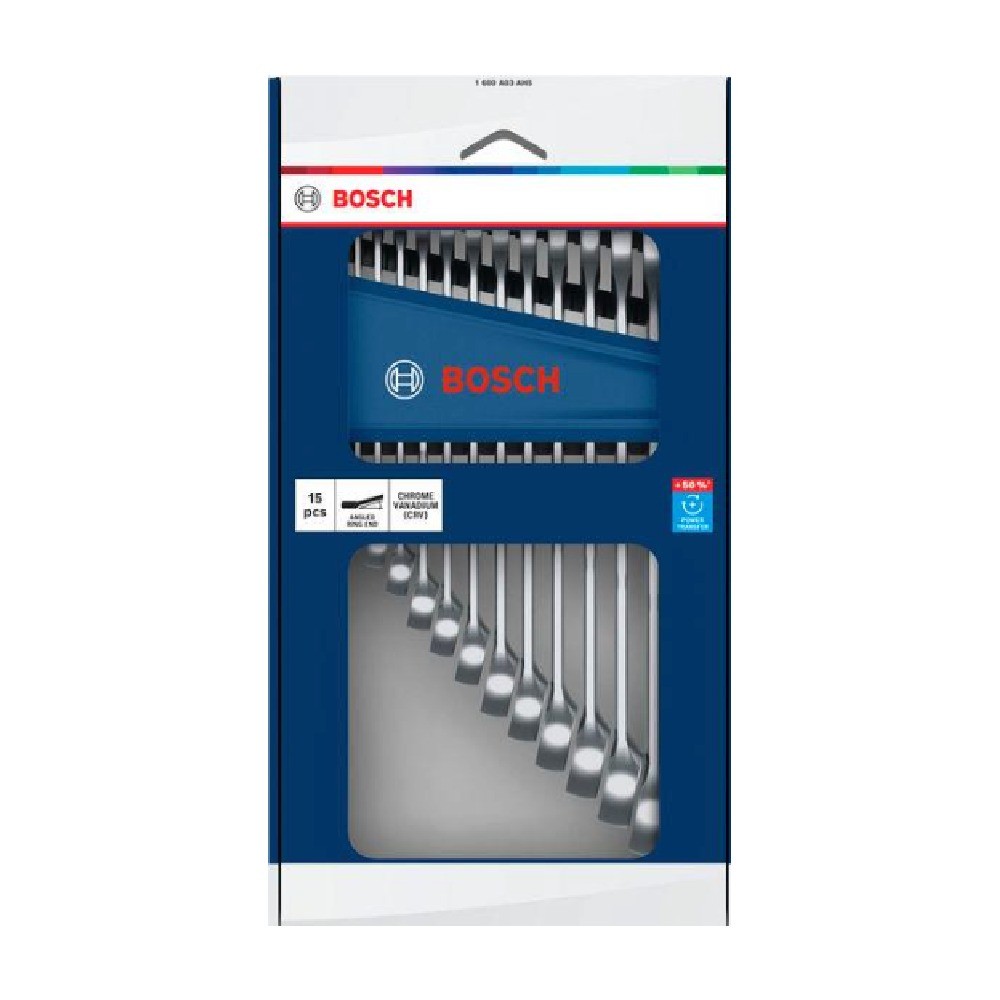 ชุดประแจแหวนข้างปากตาย  BOSCH 1 600 A03 AH5 15 ชิ้น ขนาด 6 21 มม 