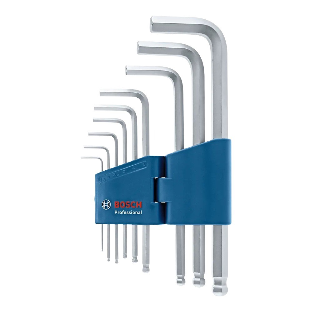 ชุดกุญแจหกเหลี่ยม BOSCH 1 600 A01 TH5 9 ชิ้น 