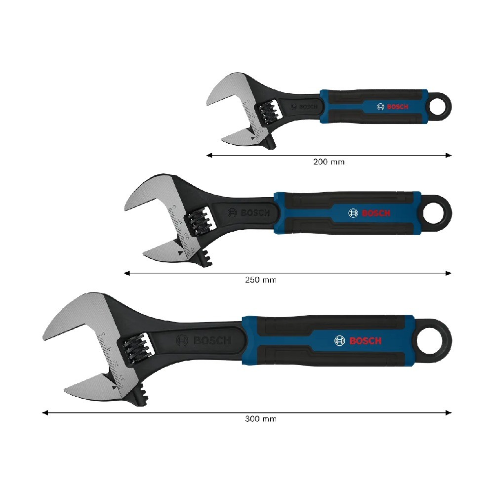 ชุดประแจเลื่อน BOSCH 1 600 A03 B2J ขนาด 6 10 นิ้ว