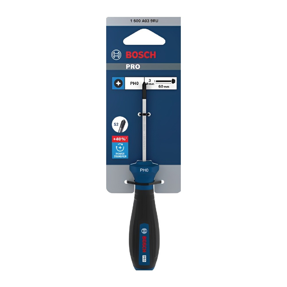 ไขควงด้ามเต็ม PH0 BOSCH 1 600 A03 9RU ขนาด 60 มม 