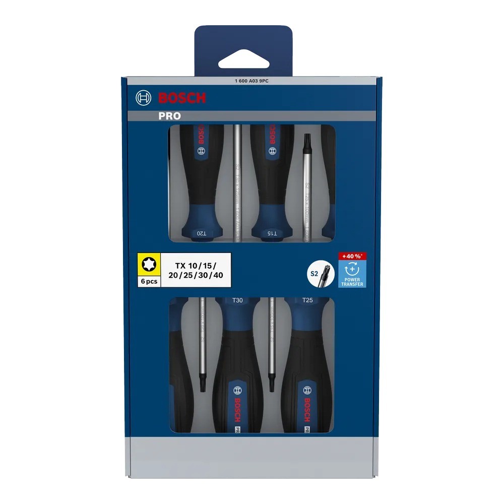 ชุดไขควง TX BOSCH 1 600 A03 9PC 6 ชิ้น